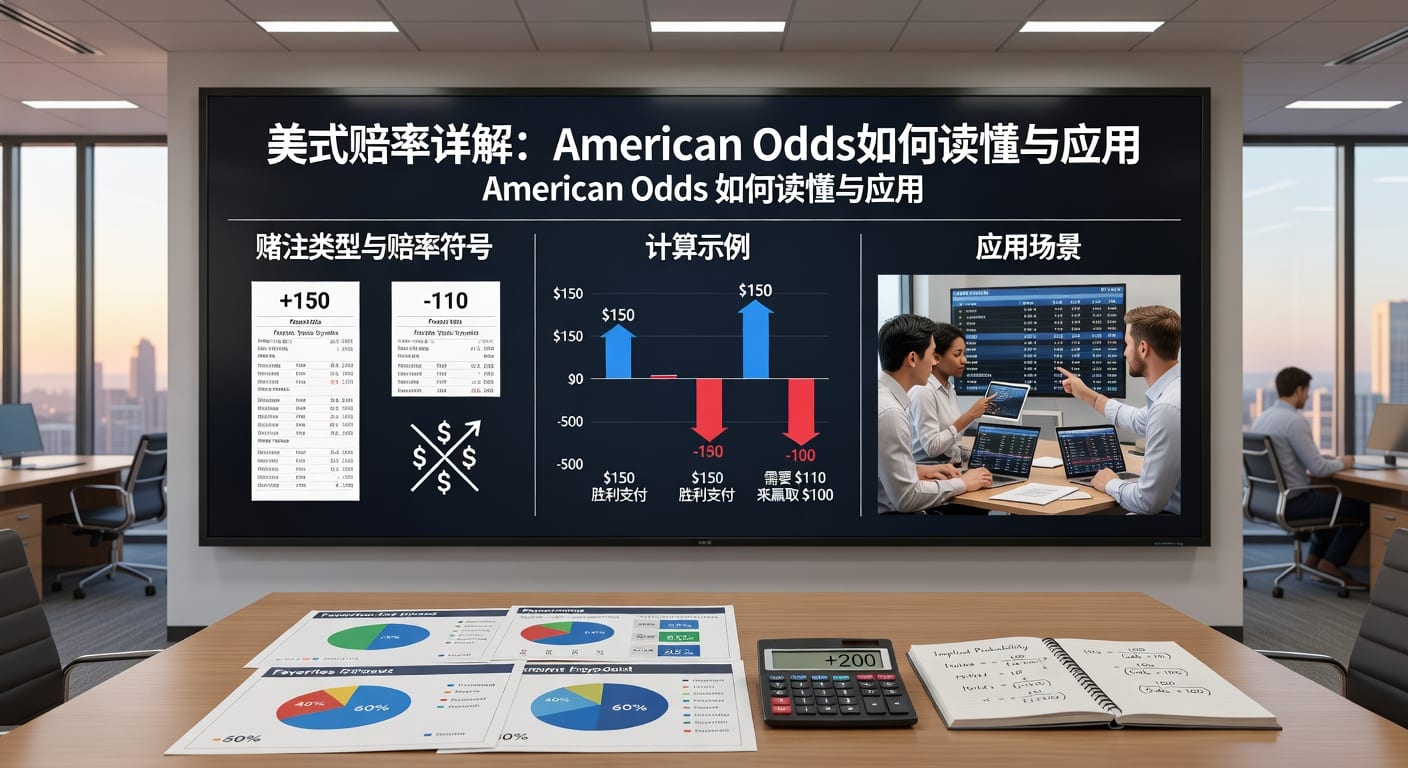 美式赔率 american odds｜读法换算与临场判断